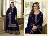 Heavy Faux Georgette with Embroidery Sequence & Thread work Suit